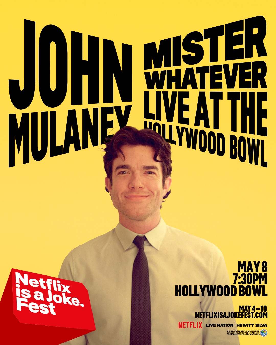 John Mulaney at the Hollywood Bowl on Friday, May 8