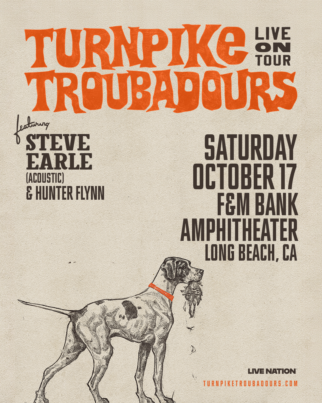 Turnpike Troubadours at F&M Bank Amphitheater on October 17th