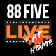 88FIVELIVE FROM HOME Logo canvas black CROPPED19