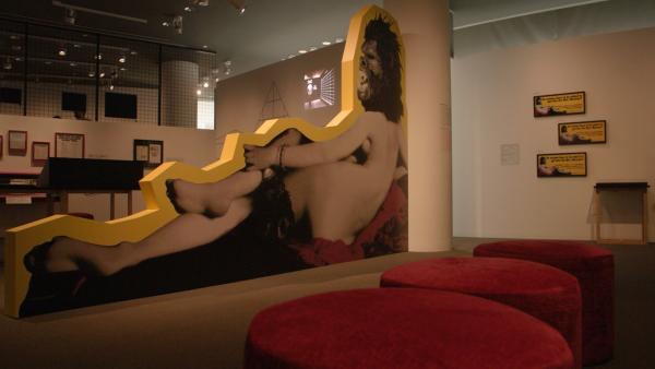 WIDE SHOT LEFT FROM GUERILLA GIRLS AT GETTY